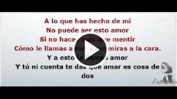 Karaoke A esto le llamas amor Malu