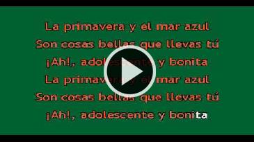 Karaoke Adolescente y bonita Grupo Pegasso