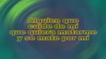 Karaoke Alguien que cuide de mi Christina y los subterraneos