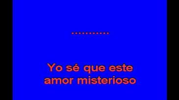Karaoke Amor misterioso Duo Dinamico