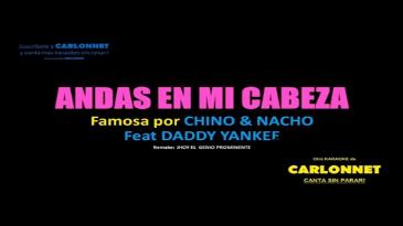 Karaoke Andas en mi cabeza Adexe Y Nau