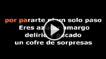 Karaoke Azúcar amargo Fey
