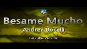 Karaoke Besame Mucho - Andrea Bocelli