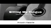 Karaoke Bitting my tongue - Duncan Laurence