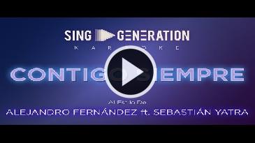 Karaoke Contigo siempre Alejandro Fernandez