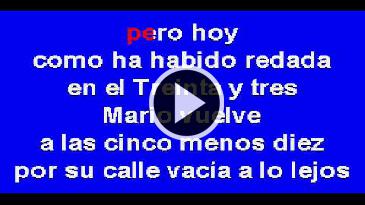 Karaoke Cruz de navajas Mecano