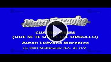 Karaoke Cuatro meses Antonio Aguilar