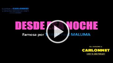 Karaoke Desde esa noche Maluma