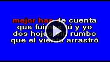 Karaoke Dos hojas sin rumbo Banda El Recodo