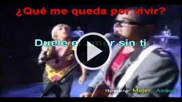 Karaoke Duele el amor Ana Torroja