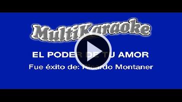 Karaoke El poder de tu amor Ricardo Montaner