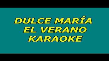 Karaoke El verano Dulce Maria