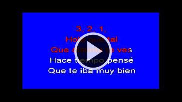 Karaoke Hola que tal Claudio Alcaraz