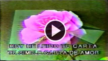 Karaoke Hoy he leído tu carta Aldo Monges