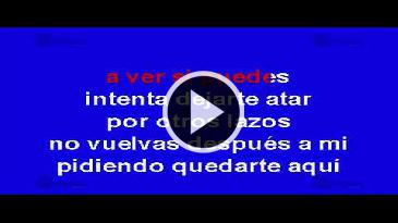 Karaoke Intenta vivir sin mi Alejandro Fernandez
