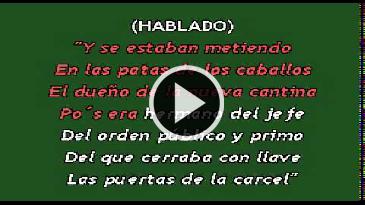Karaoke Llegó borracho el borracho El Piporro