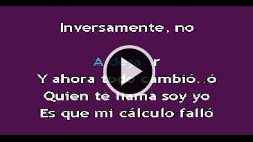 Karaoke Me arrepiento Alex Ubago