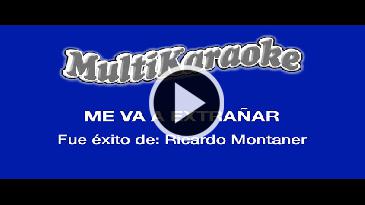 Karaoke Me va a extrañar Ricardo Montaner