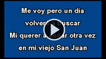 Karaoke Mi viejo San Juan Javier Solis