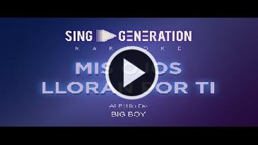 Karaoke Mis ojos lloran por ti Big Boy