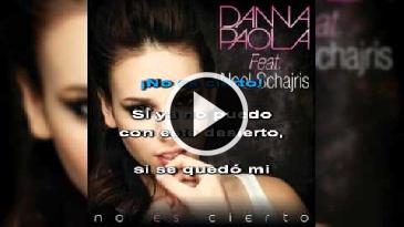 Karaoke No es cierto Danna Paola