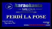 Karaoke Perdí la pose - Espinoza Paz
