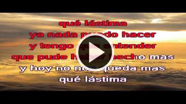 Karaoke Que lástima Alejandro Fernandez
