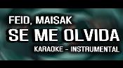 Karaoke Se me olvida - Feid