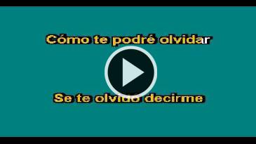 Karaoke Se te olvido Kalimba