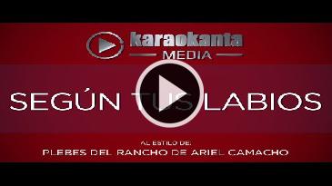 Karaoke Según tus labios Ariel Camacho