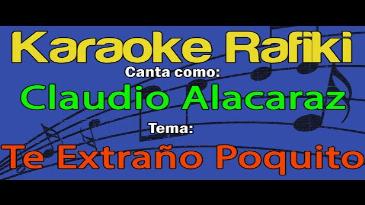 Karaoke Te extraño poquito Claudio Alcaraz