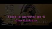 Karaoke Todo lo aprendí de ti - Ana Barbara