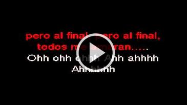 Karaoke Todos me miran Gloria Trevi