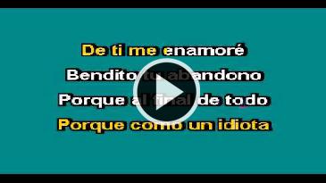 Karaoke Vas a llorar por mi Banda El Recodo