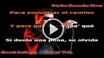 Karaoke Vivir mi vida Marc Anthony